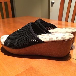Axxiom wedge heeled slip-ons.